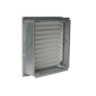 Kaltluftgitter 20 x 20 cm Wei feststehend