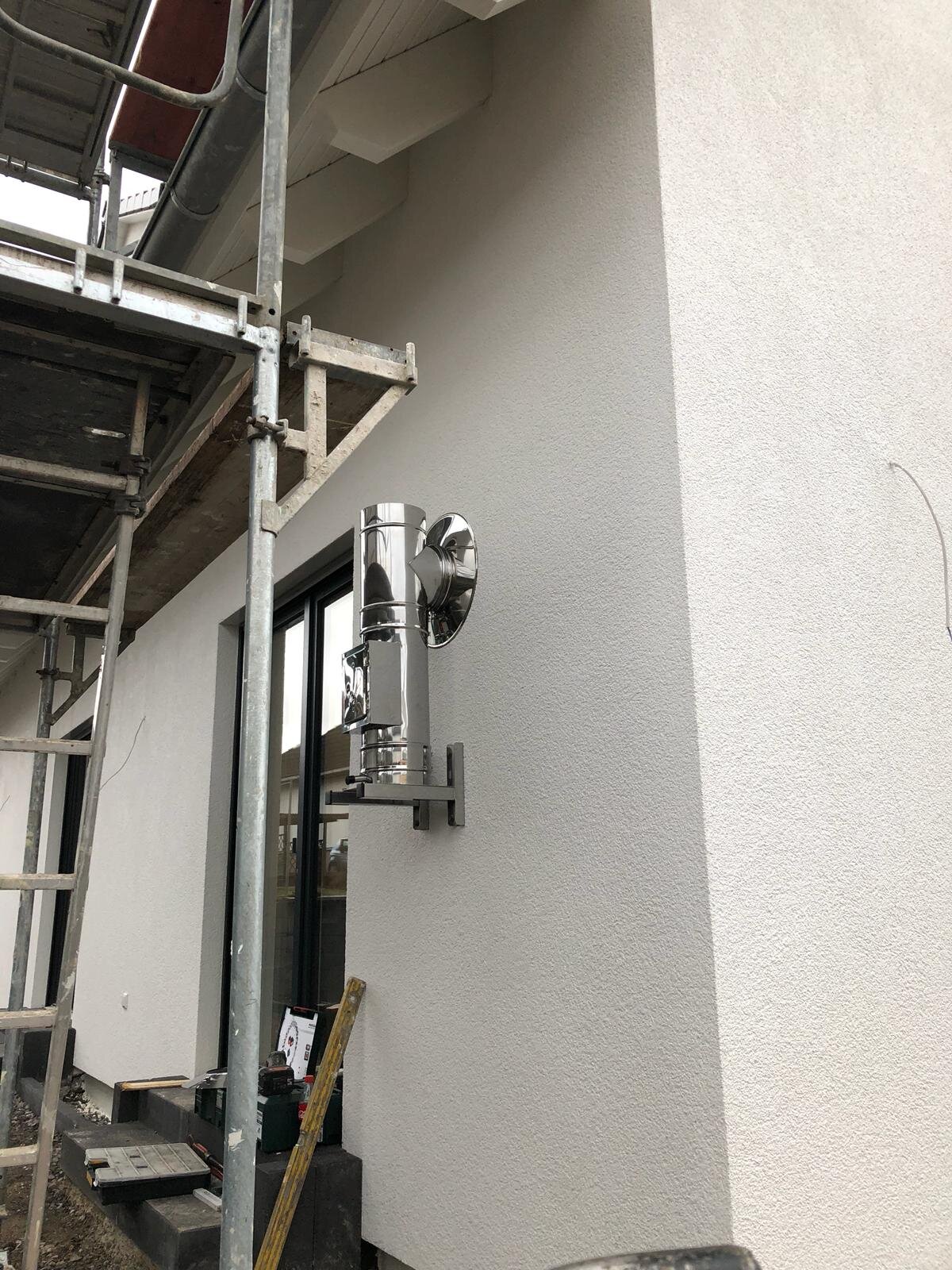 Montage der Wandstütze