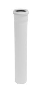 Abgasrohr Kunststoff Längenelement 500 mm EW DN 60 / 80 mm Gas Brennwert
