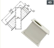 Brandschutz Dachdurchführung DW 180 mm Länge...