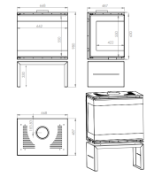 Kaminofen 9 kW A.Caminetti SCANDINAVIAN 65