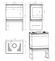 Kaminofen 9 kW A.Caminetti SCANDINAVIAN 65