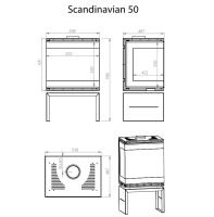 Kaminofen 7 kW A.Caminetti SCANDINAVIAN 50