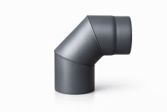 Winkel Bögen DN 130 mm 90° Grau