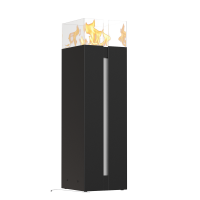 Romeo Square Kratki Schwarz Ethanol Kamin