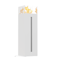 Romeo Square Kratki Weiß Ethanol Kamin