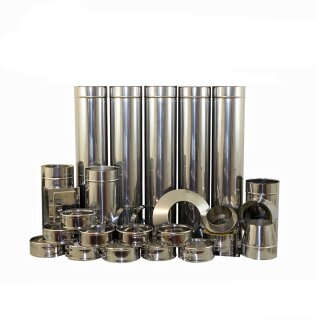 Schornstein Bausatz DW 120 mm Höhe 6,7 m Materialstärke 0,6 mm