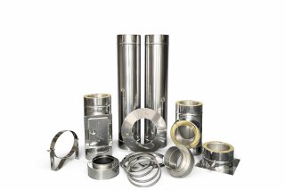 Schornstein Bausatz DW 113 mm Höhe 3,2 m Materialstärke 0,5 mm