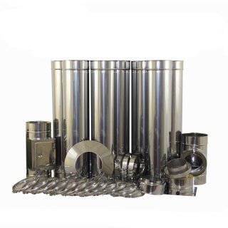 Schornstein Bausatz DW 250 mm Höhe 9,2 m Materialstärke 0,5 mm