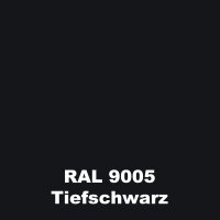 Schornstein Bausatz Doppelwandig DW 150 mm Farbig 6,0 m Tiefschwarz / 9005