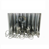 Schornstein Bausatz Doppelwandig DW 150 mm Farbig 10,0 m Ultramarinblau / 5002