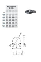 DW 113 Wandabstandshalter verstellbar - 90 mm