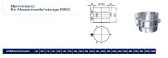 DW 200 3-Punkt Abspannschelle Doppelwandig