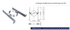 Edelstahlschornstein DW 120 Sparrenhalterung