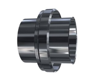 Edelstahlschornstein Doppelwandig Übergang / Adapter EW-DW 113 mm 0,6 mm