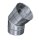 Kamin. - Schornsteinsanierung Bogen drehbar 0 - 45 Grad DN 113 mm 0,6 mm