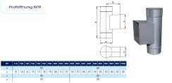 Kamin. - Schornsteinsanierung Reinigung / Prüföffnung DN 120 mm