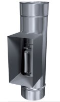 Kamin. - Schornsteinsanierung Reinigung / Prüföffnung mit Klappe DN 100 mm 0,6 mm