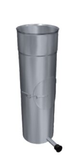 Kamin. - Schornsteinsanierung Längenelement Prüföffnung / Kondensatableiter DN 130 mm 0,6 mm