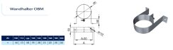 Kamin. - Schornsteinsanierung Wandhalter DN 130 mm