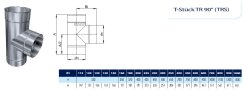 Kamin. - Schornsteinsanierung T-Stück 90 Grad DN 160 mm