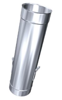 Kamin. - Schornsteinsanierung Längenelement mit Ablassschlaufen L 1000 mm DN 160 mm 0,8 mm