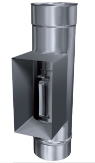 Kamin. - Schornsteinsanierung Reinigung / Prüföffnung mit Klappe DN 200 mm 0,8 mm