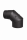 Winkel Bögen DN 120 mm 90° mit Tür schwarz