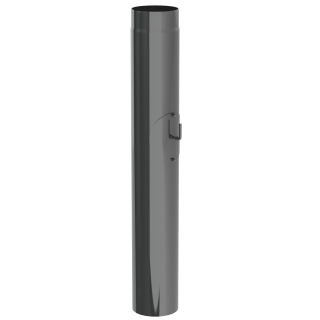 Rauchrohr Ofenrohr Längenelemente mit Drosselklappe DN 150 mm