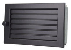 Warmluftgitter 25 cm x 15 cm Standard schwarz
