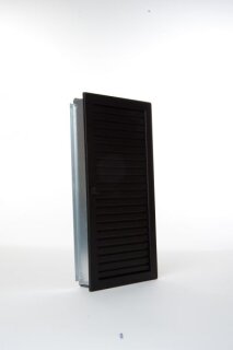 Warmluftgitter hochkant 23 cm x 45 cm schwarz