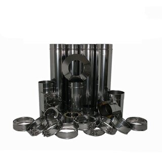 Edelstahlschornstein Doppelwandig Konfigurator DW 160 mm Höhe 5,7 m Premium 0,6 mm