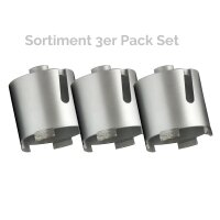 Dosenbohrer Dosensenker 3er Pack Ø 68/82 mm...