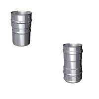 Schornstein Flexrohr einl.- & doppellagiger Adapter...
