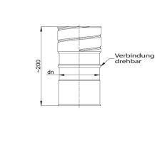 Schornstein Flexrohr einl.- & doppellagiger Adapter...