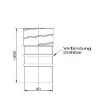 Schornstein Flexrohr einl.- & doppellagiger Adapter Verbindungsstück Flex-Rohr, Muffe & Sicke