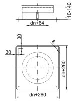 Kamin. - Schornsteinsanierung Abdeckblech für stillgelegte Schornsteine DN 120 mm