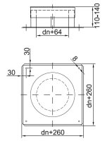 Kamin. - Schornsteinsanierung Abdeckblech für stillgelegte Schornsteine DN 140 mm