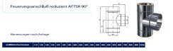 Edelstahlschornstein T-Anschluss 90 Grad reduzierter Ausgang wählbar