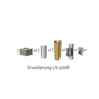 Leichtbauschornstein Schachtsystem inkl. Edelstahlrohr Ø 200 mm Erweiterung LS-500