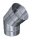 Kamin - Schornsteinsanierung Winkel / Bogen 45 Grad starr DN 100 mm 1,0 mm