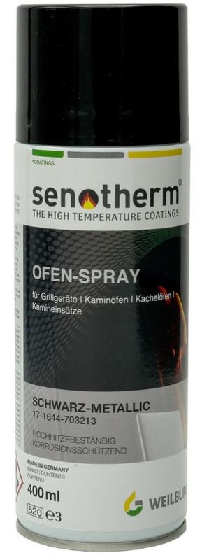 Senotherm Ofen - Lack schwarz 400 ml Hitzebeständig - 500°C, 39,36 €