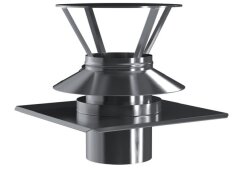 Kamin. - Schornsteinsanierung Schachtabdeckung Kombielement DN 160 mm