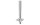 Einwandige Kaminerhöhung DN 120 mm Höhe 1000 mm 0,5 mm Einschub rund
