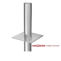 Einwandige Kaminerhöhung DN 130 mm Höhe 500 mm...
