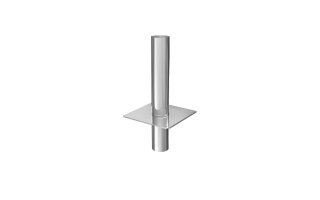 Einwandige Kaminerhöhung DN 160 mm Höhe 500 mm 0,5 mm Einschub rund
