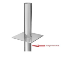 Einwandige Kaminerhöhung DN 180 mm Höhe 500 mm...