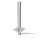 Einwandige Kaminerhöhung DN 180 mm Höhe 1000 mm 0,6 mm Einschub eckig