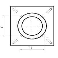 Doppelwandige Schornsteinverlängerung DW 80 mm 2,5 Meter Regenhut 0,5 mm Innenrohr Einschub eckig