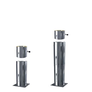 ZEN-Schornstein Standfuß inkl. Grundplatte mit Kondensatablauf seitlich